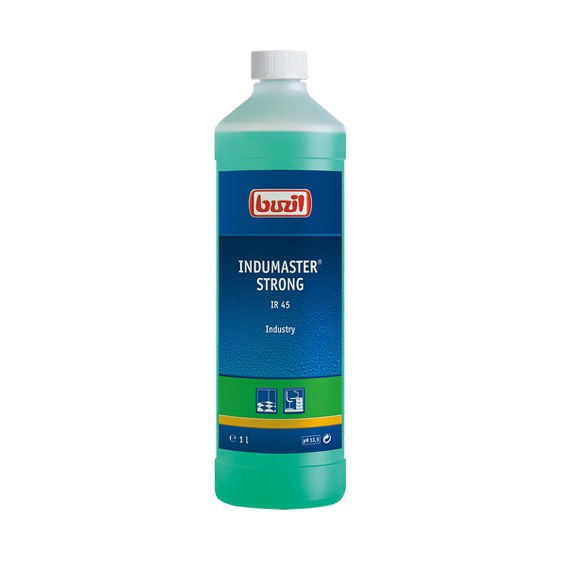 בקבוק buzil INDUMASTER STRONG IR 45 בנפח ליטר אחד להסרת שומנים תעשייתיים